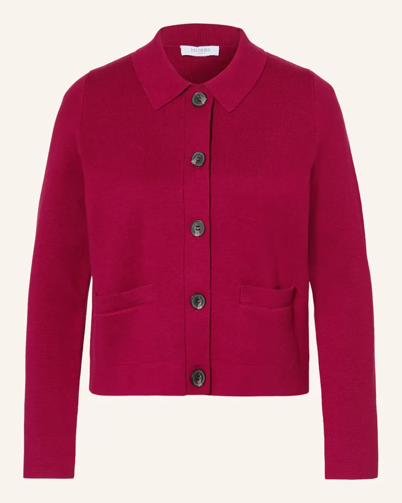HOBBS London Strickjacke Mia pink Dunkelrot