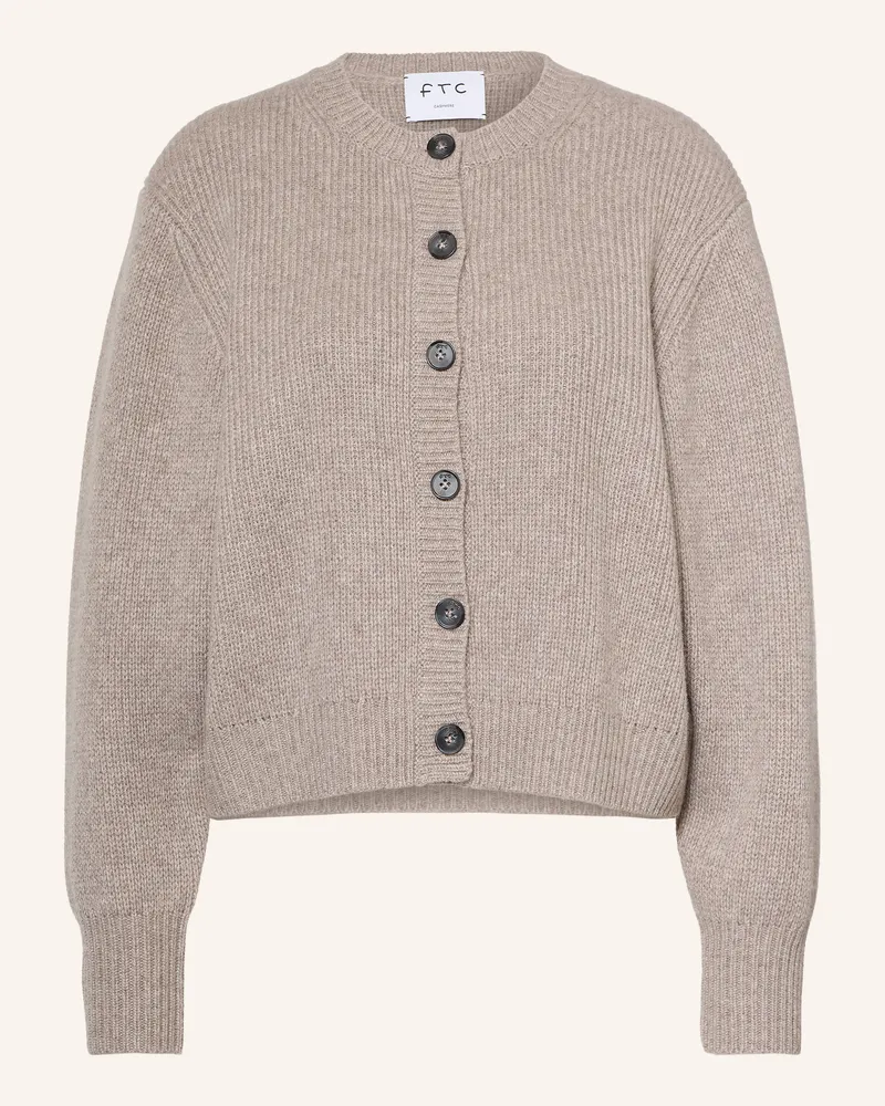 FTC Cashmere Strickjacke Aus Cashmere beige Taupe