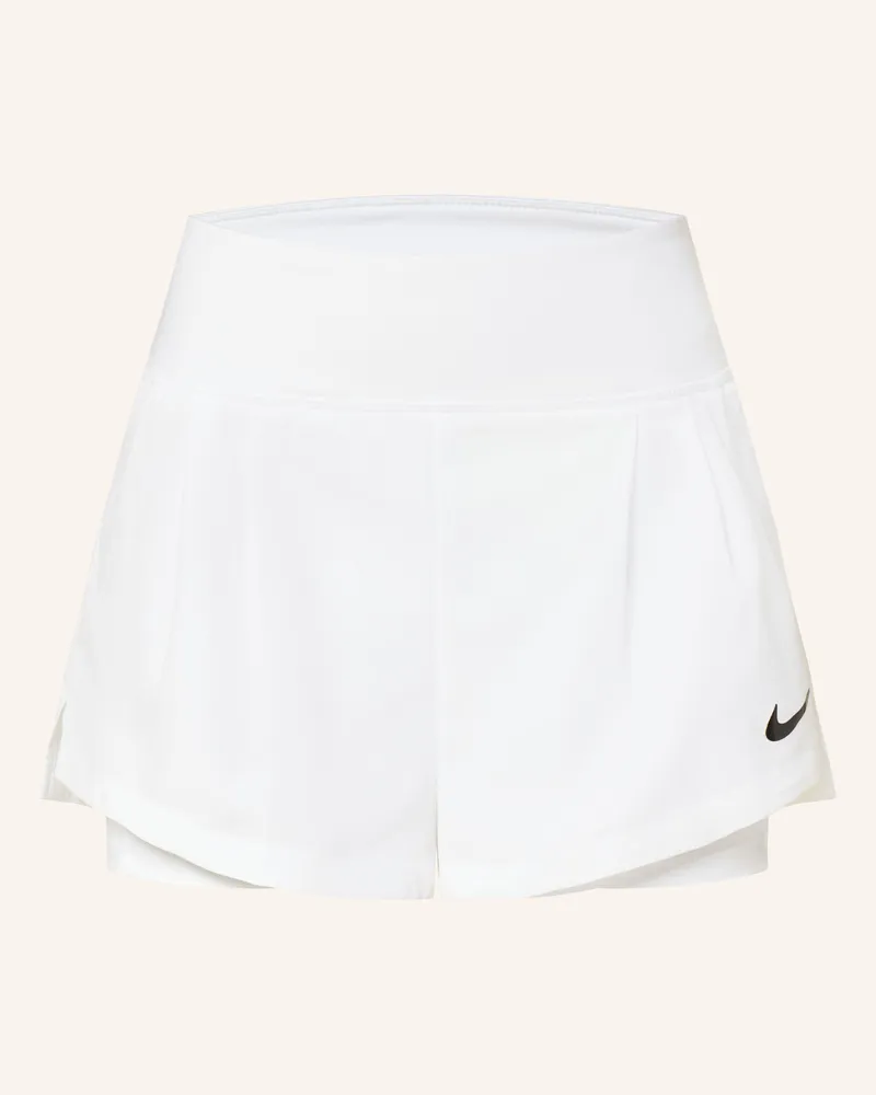 Nike 2-In-1-Tennisshorts Court Advantage weiss Weiss