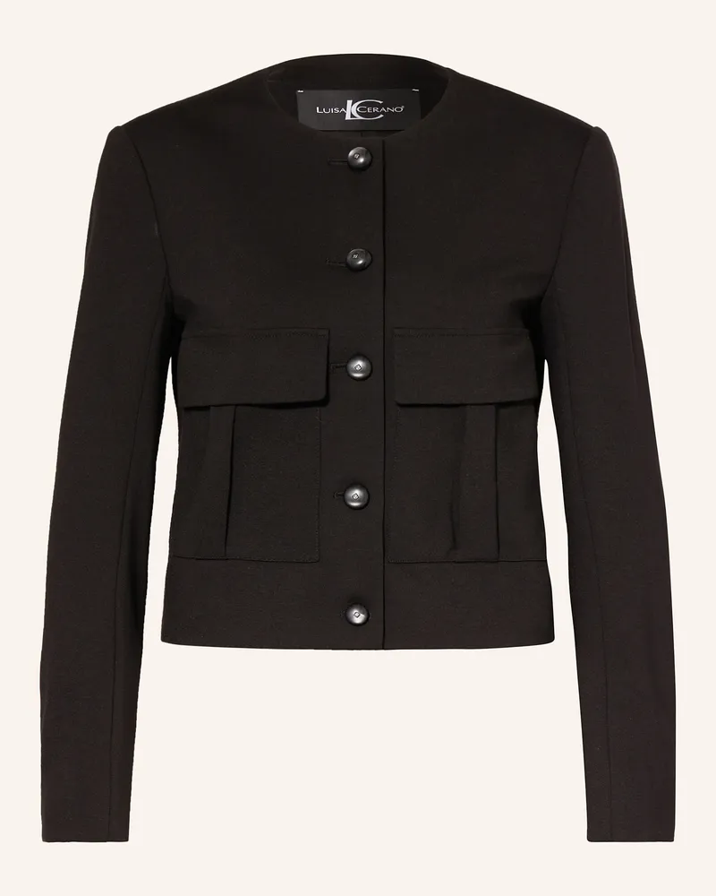 Luisa Cerano Kastenjacke Schwarz
