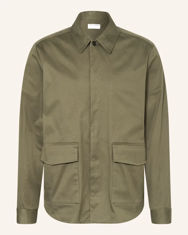Tiger of Sweden Overjacket Alberio gruen Khaki