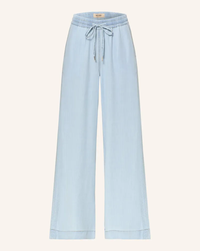 Mos Mosh Marlenehose MMMOLLI OLLIE in Jeansoptik Hellblau