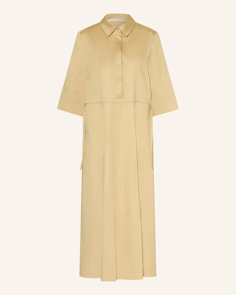 Herzen's Angelegenheit Hemdblusenkleid mit 3/4-Arm Hellbraun