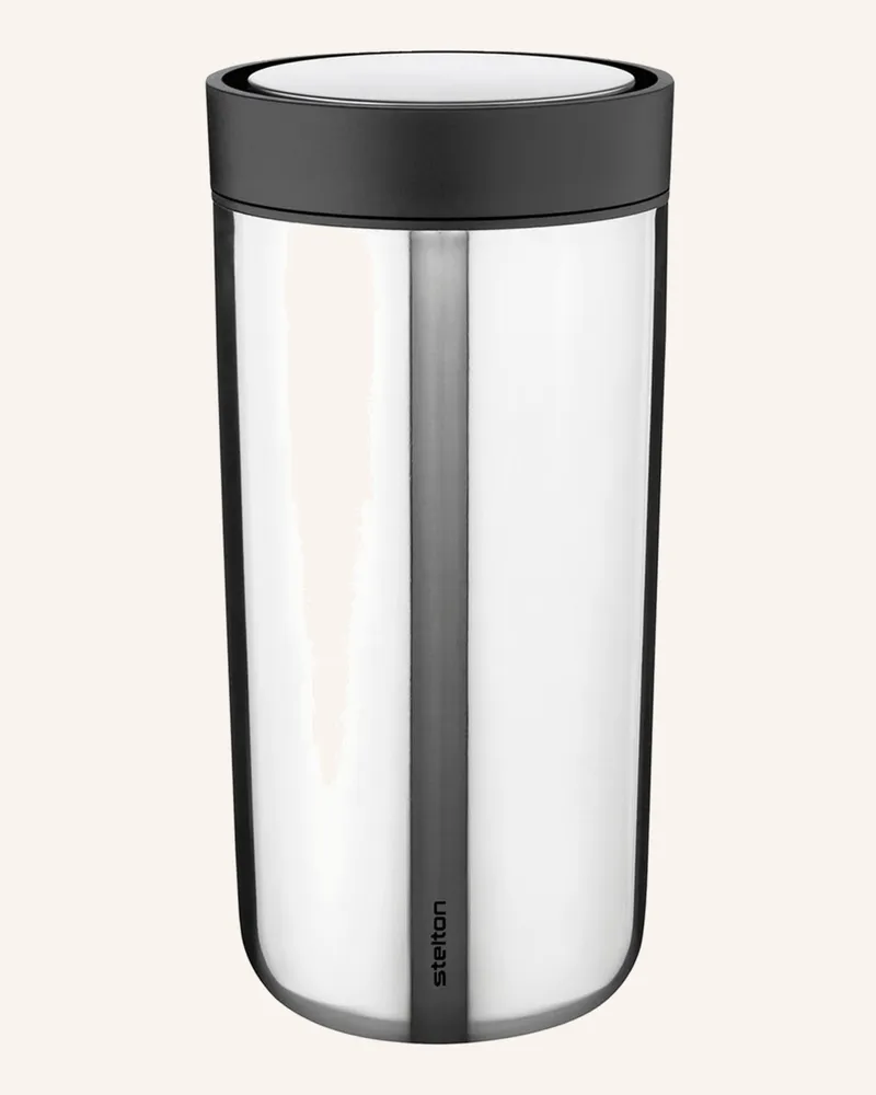 Stelton Thermobecher To Go Click silber Silber