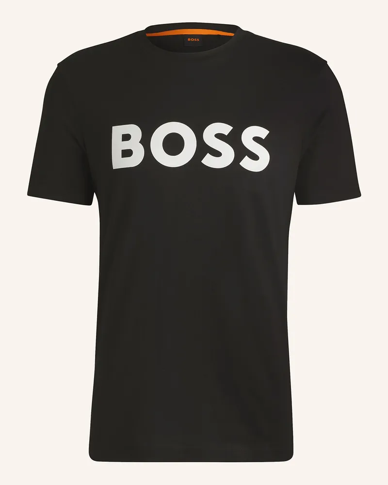 HUGO BOSS T-Shirt Thinking schwarz Schwarz