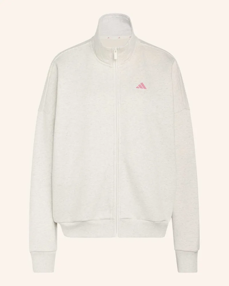 adidas 3-Streifen Studio Track Top weiss Beige