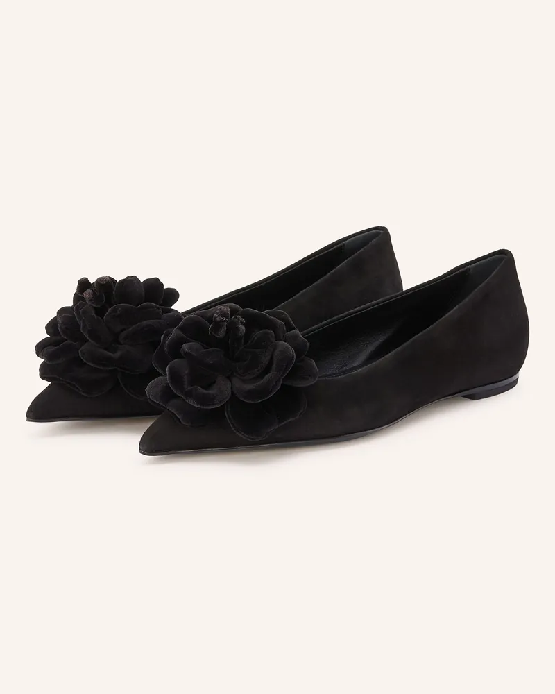 Attilio Giusti Leombruni Ballerinas Fergy Rose schwarz Schwarz
