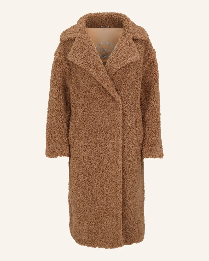 No. 1 Como Teddyfell-Mantel NOEMI Camel