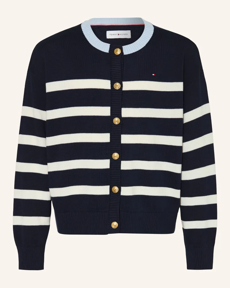Tommy Hilfiger Strickjacke blau Dunkelblau