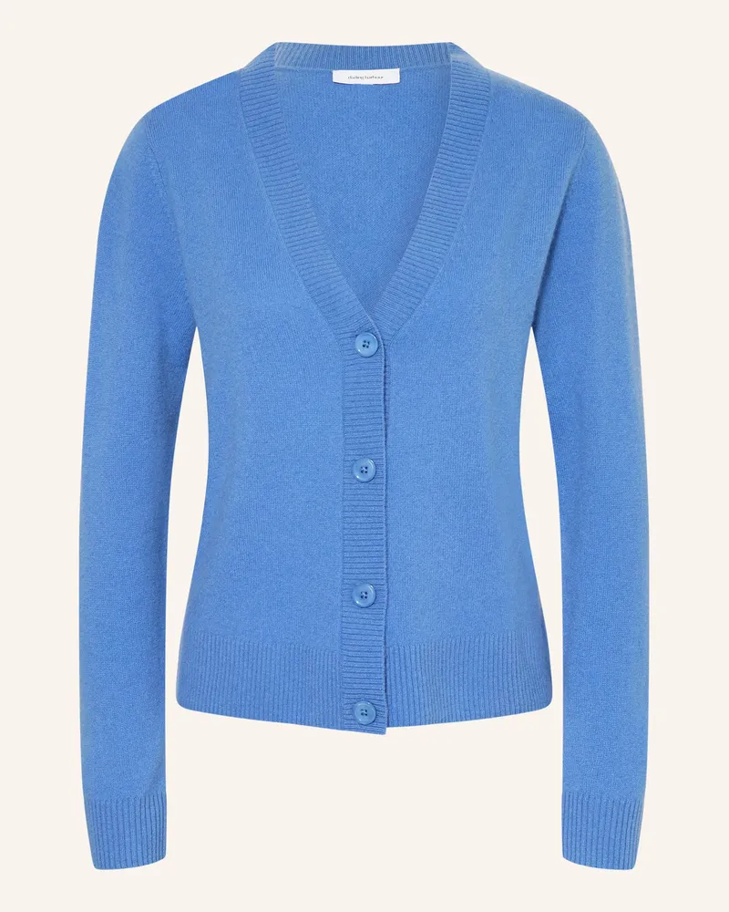 Darling Harbour Strickjacke Aus Cashmere blau Gitane