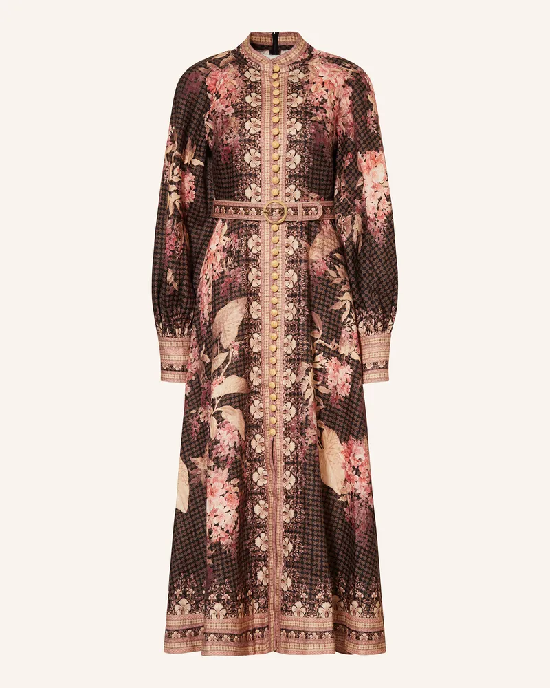 Zimmermann Leinenkleid Schwarz