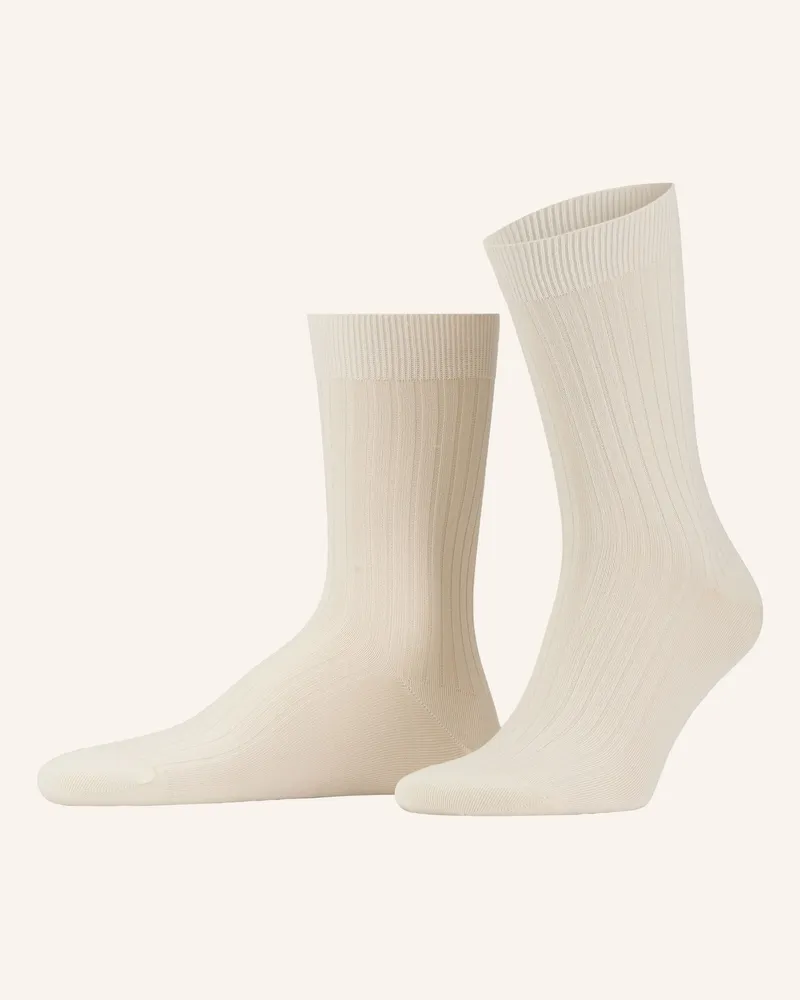Sandro Socken Mit Seide beige Ecru