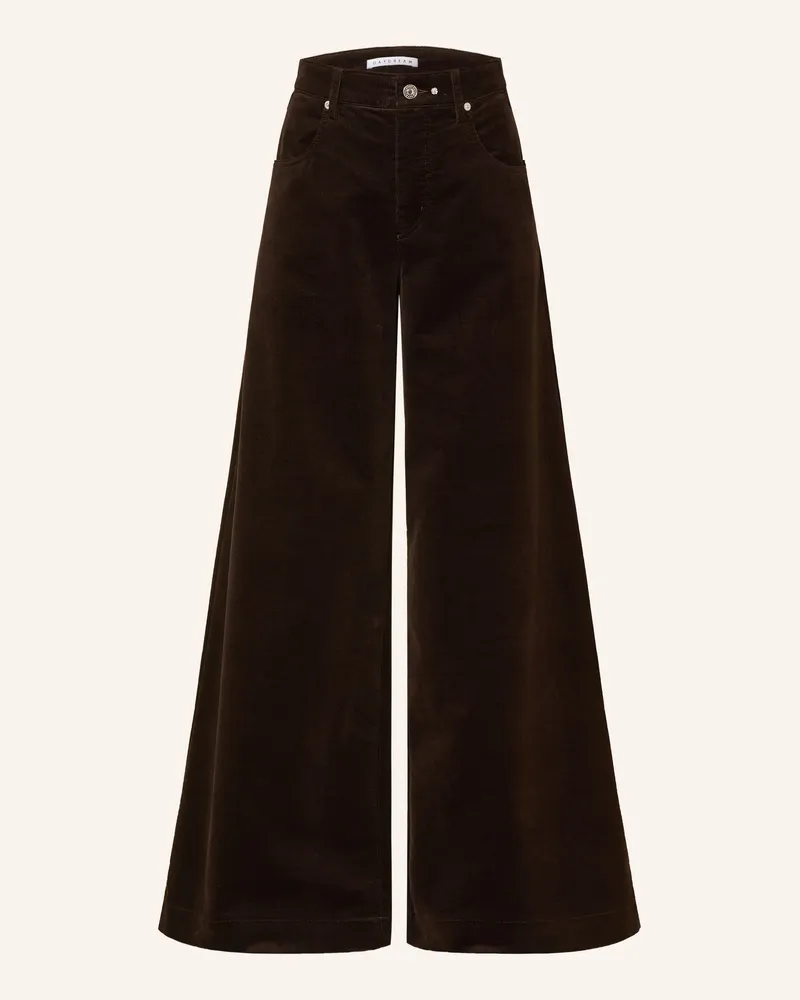 MAC Jeans Marlenehose Clayton Aus Cord braun Dunkelbraun