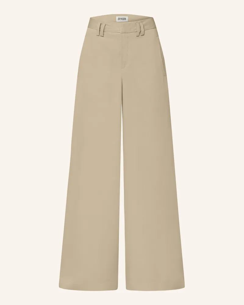 Drykorn Marlenehose Broad beige Hellgrün
