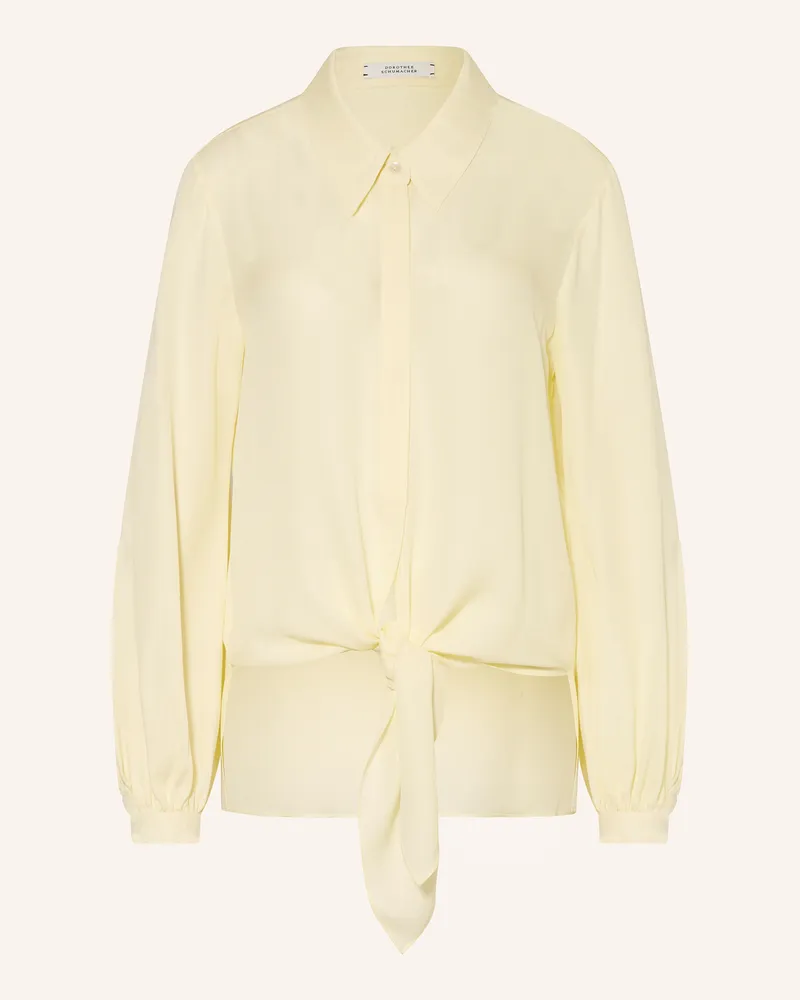 Dorothee Schumacher Hemdbluse SHEER TWIST Hellgelb