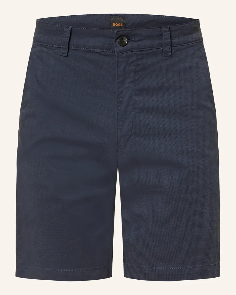 HUGO BOSS Chinoshorts Slim Fit blau Dunkelblau