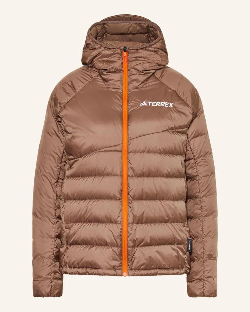 adidas Daunenjacke TERREX XPERIOR CLIMAWARM Dunkelbraun