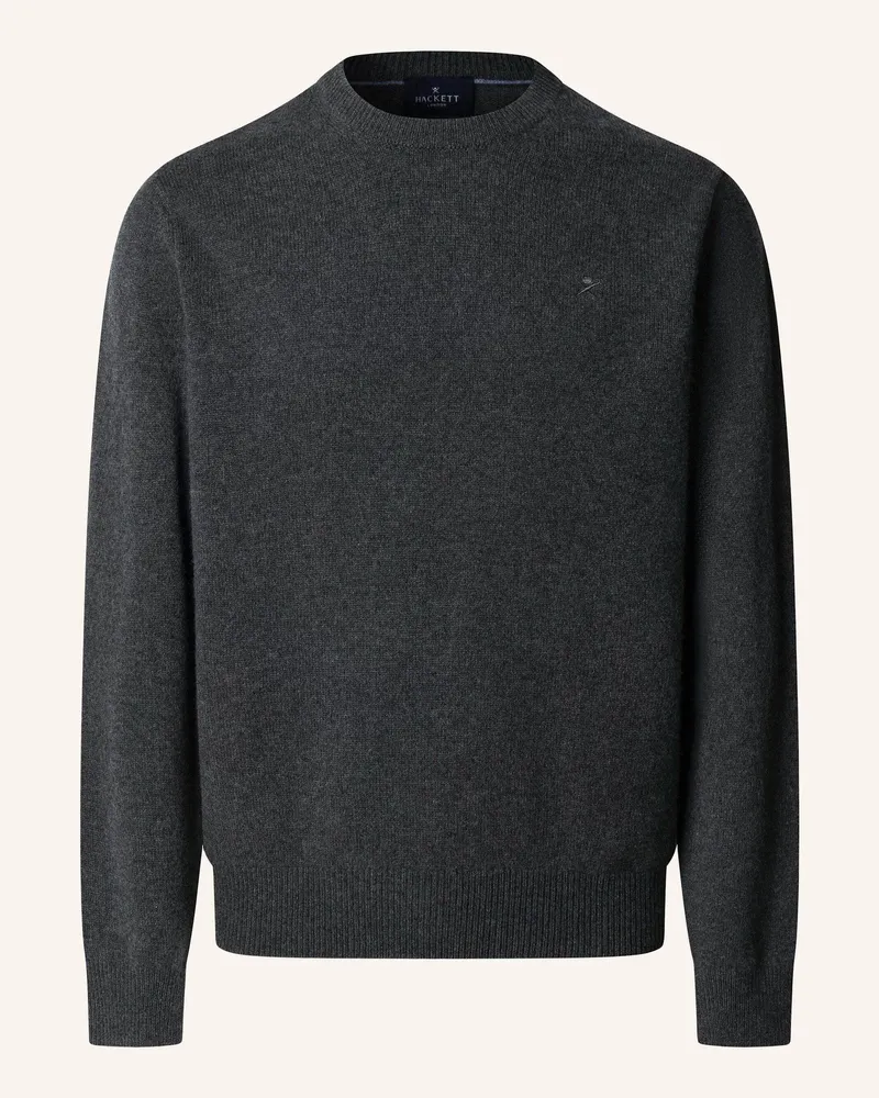 Hackett Pullover LAMBSWOOL CREW Dunkelgrau