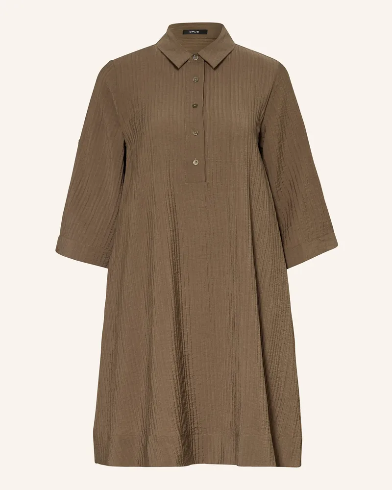 OPUS Kleid WOMARA mit 3/4-Arm Oliv