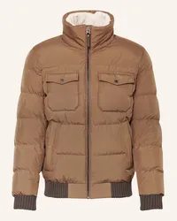 Reiss Steppjacke MIST mit Kunstfell Braun