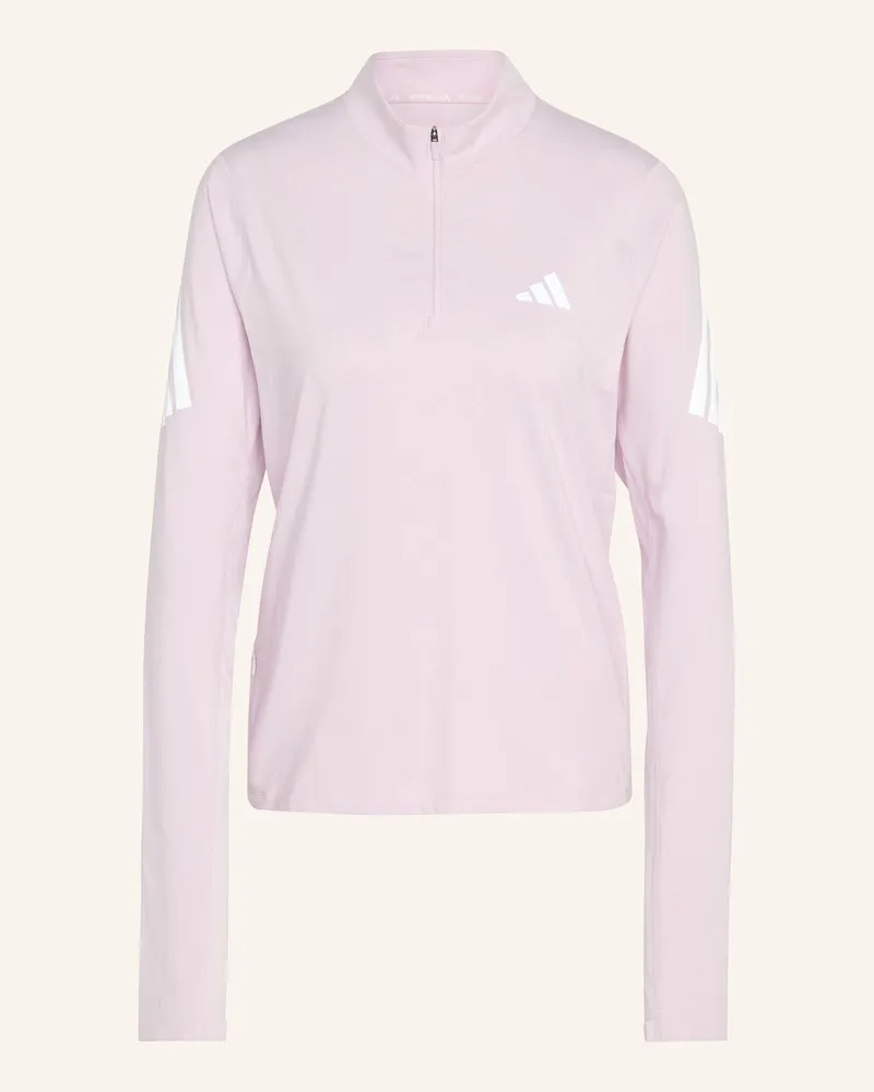 adidas adi365 Iconic Running Pullover Mit Reissverschluss Bis Zur Brust pink Rosa