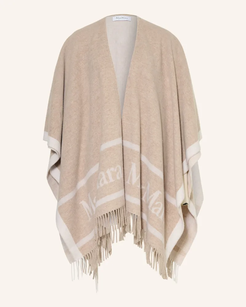Max Mara Jacquard-Cape Hilde beige Beige