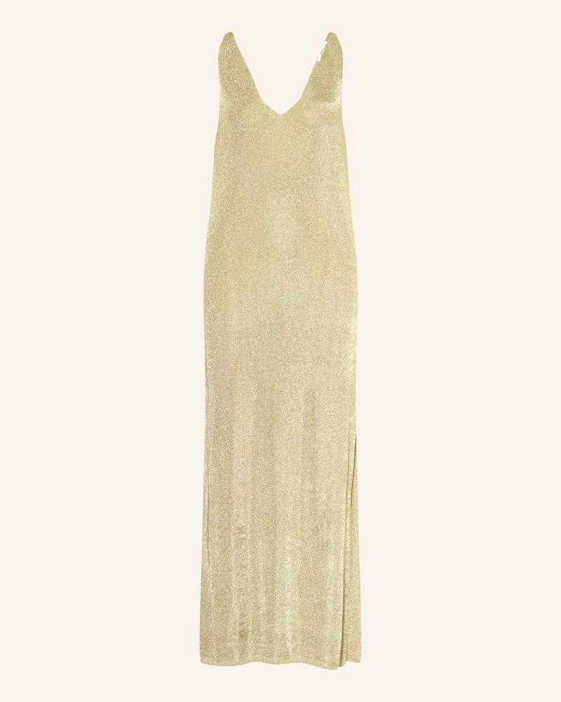 ba&sh Kleid ZALANA mit Glitzergarn Gold