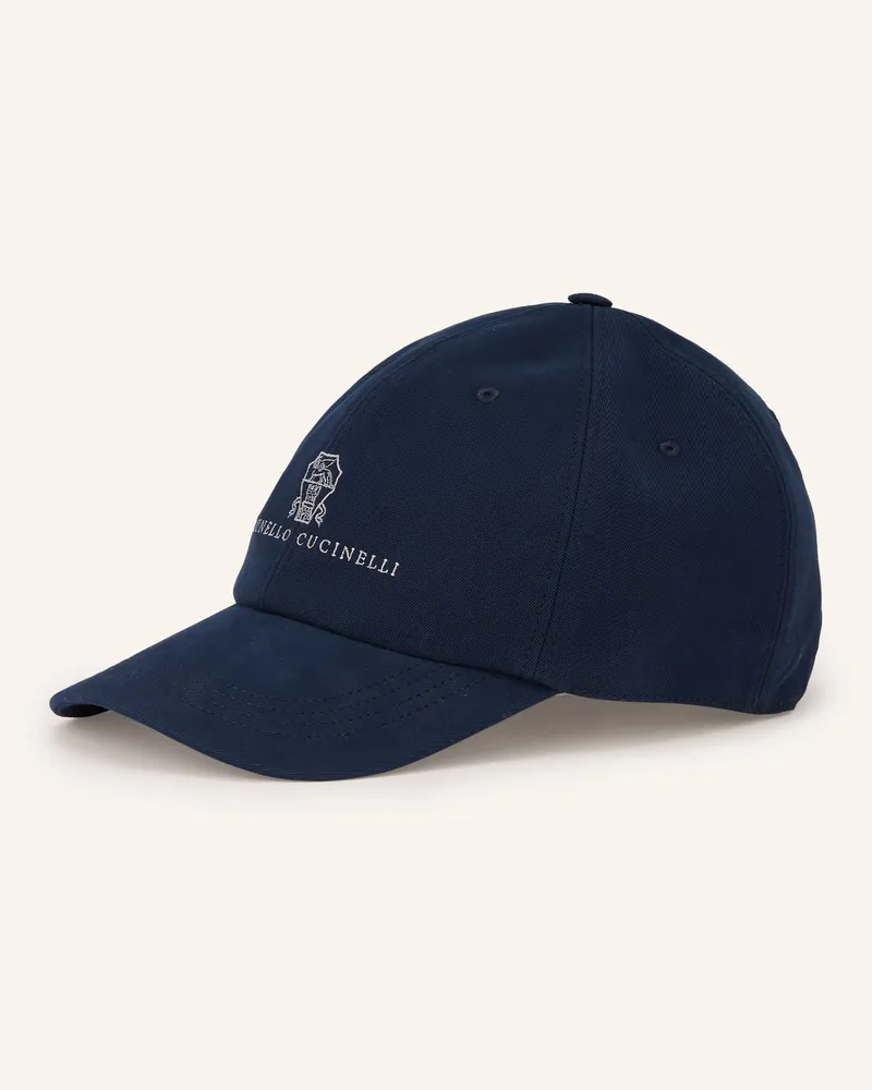 Brunello Cucinelli Cap blau Dunkelblau