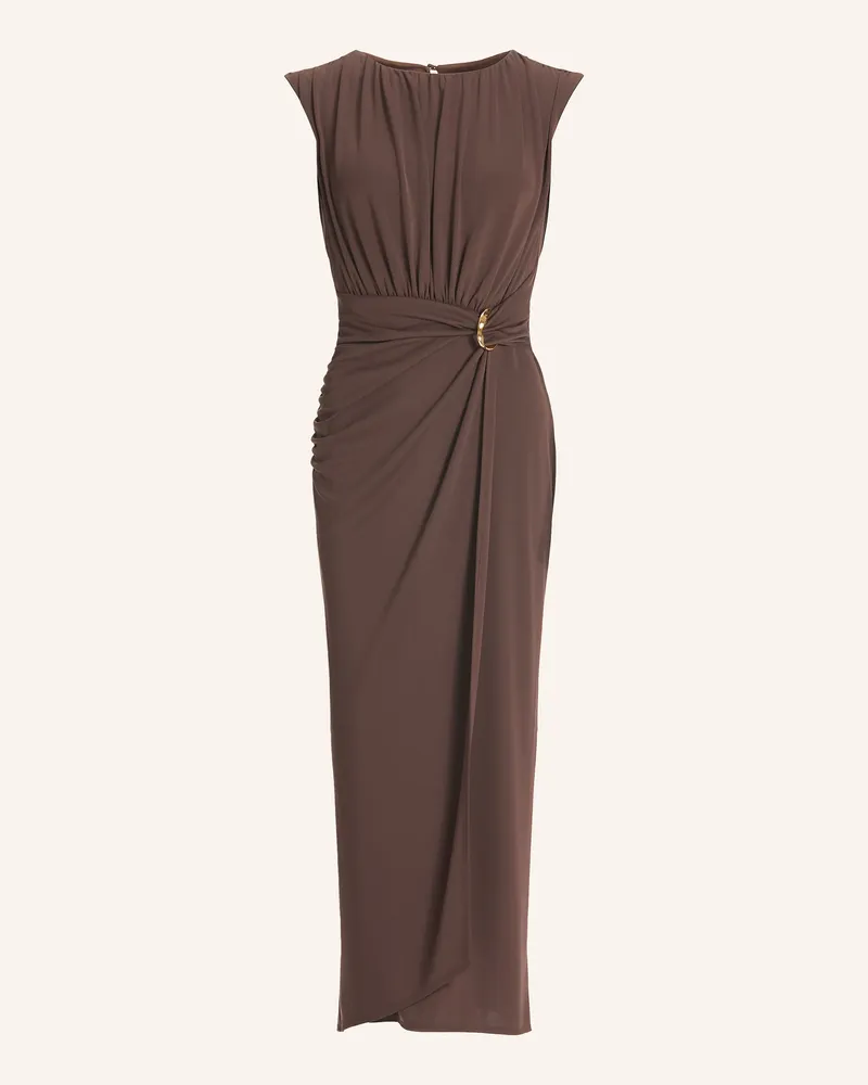 Swing Abendkleid Aus Jersey braun Dunkelbraun