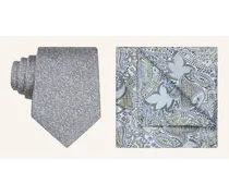 Digel Set DANNY: Krawatte und Einstecktuch Blau