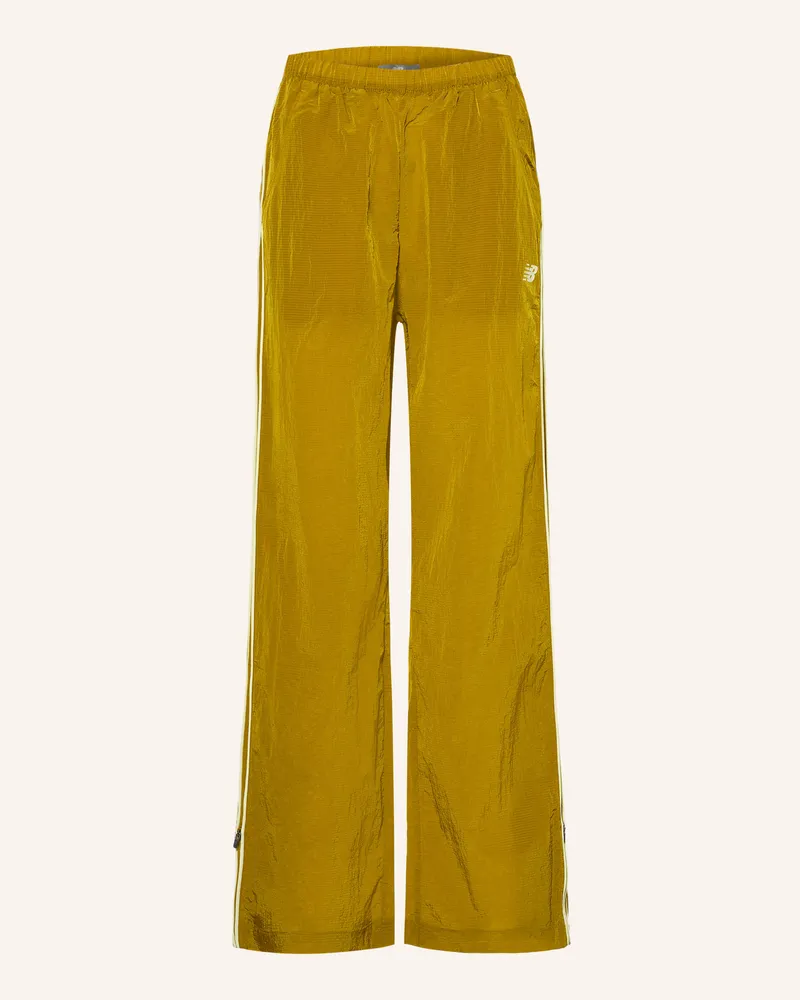 New Balance Track Pants wb61 gruen Dunkelgelb