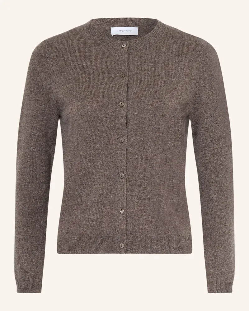 Darling Harbour Strickjacke Aus Cashmere braun Truffle