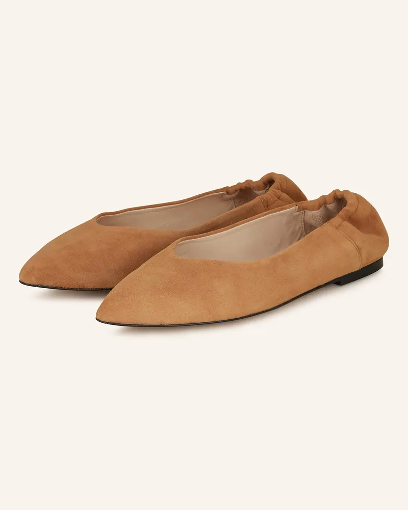 Mrs & HUGS Ballerinas braun Camel