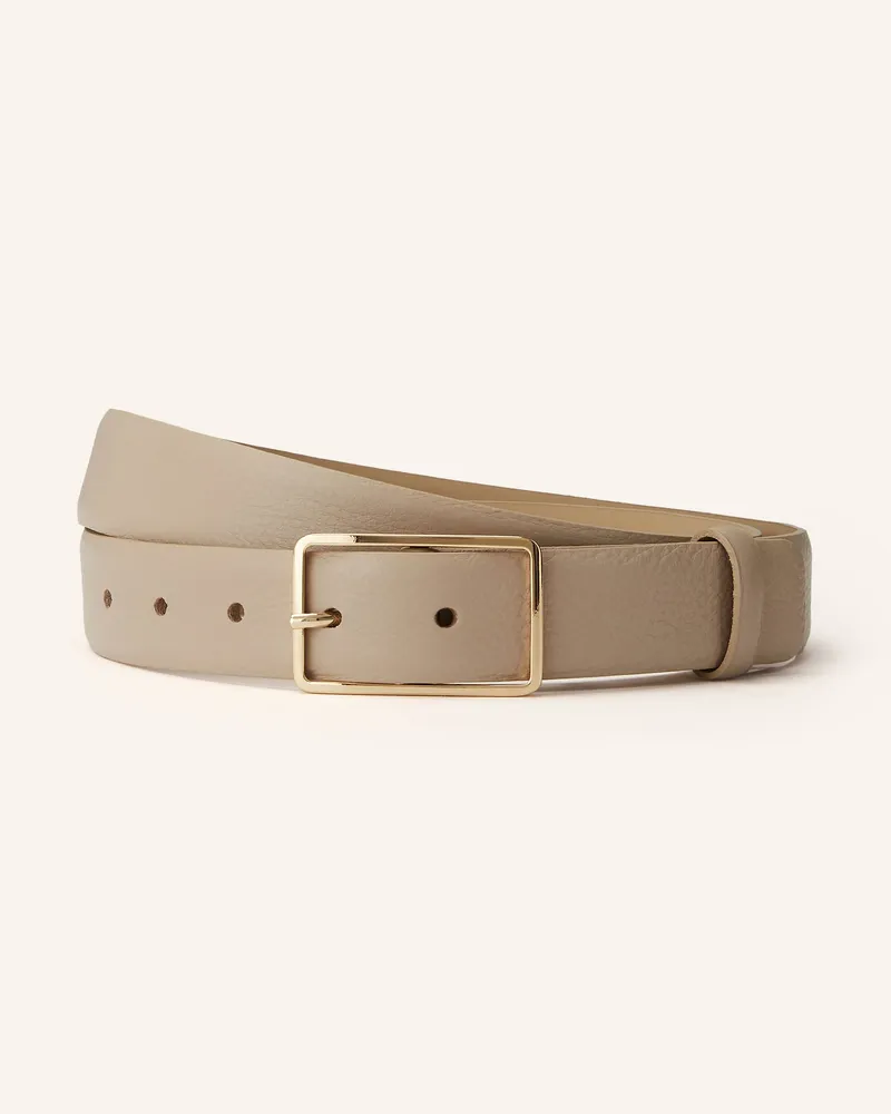 Abro Ledergürtel Beige