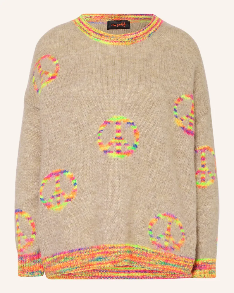 Miss Goodlife Pullover mit Alpaka Hellbraun