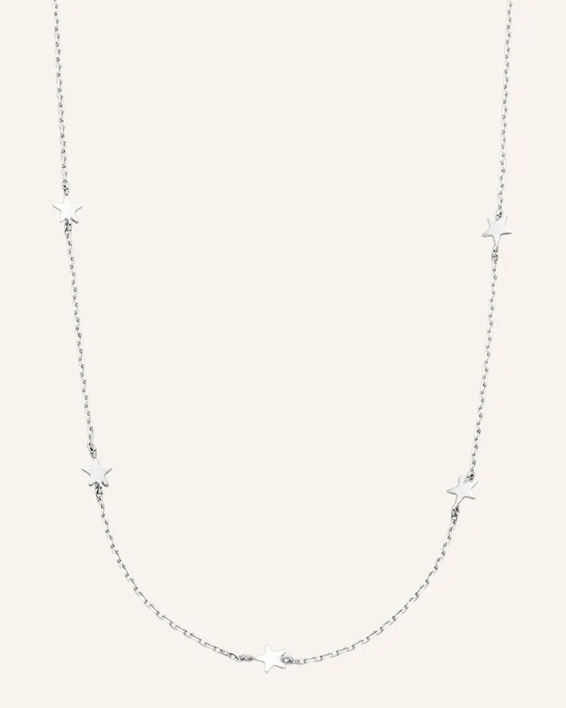 Leaf Halskette Mini Stars Aus 14 Karat Gelbgold silber Weissgold