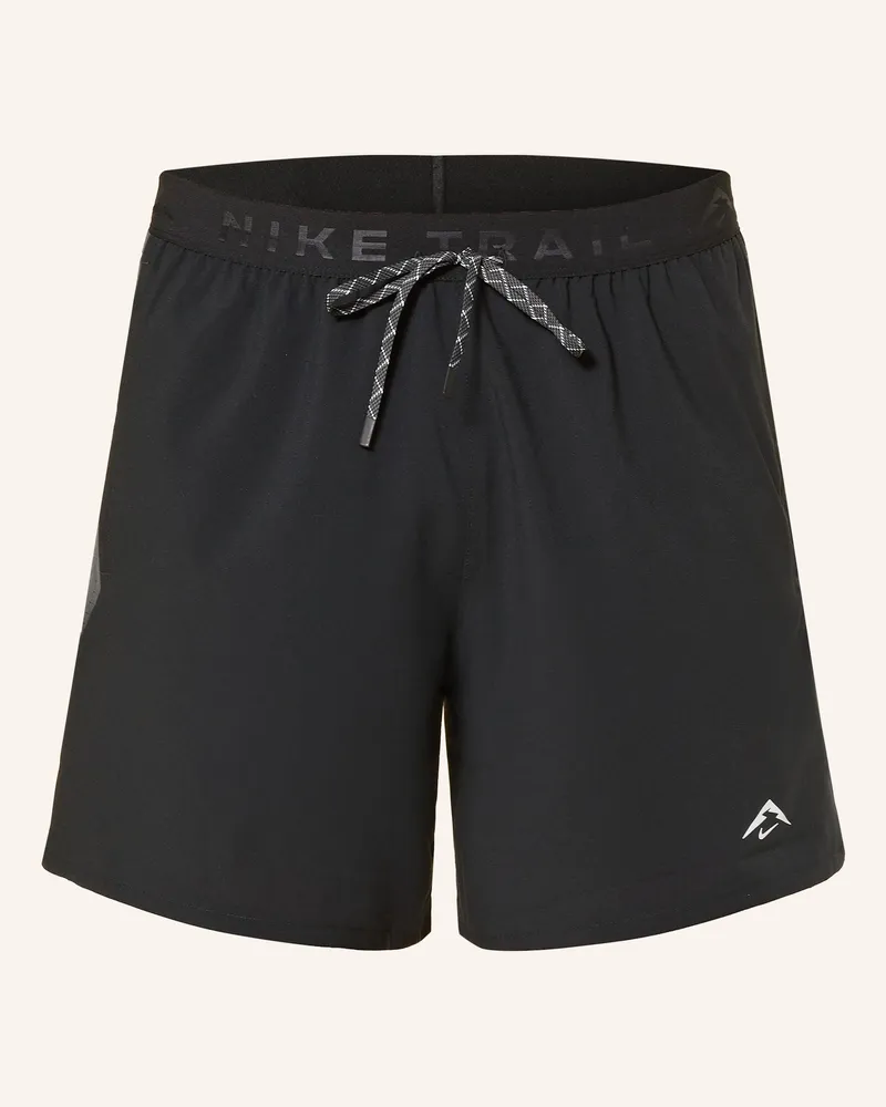 Nike 2-in-1-Laufshorts TRAIL BRIEF-LINED Schwarz