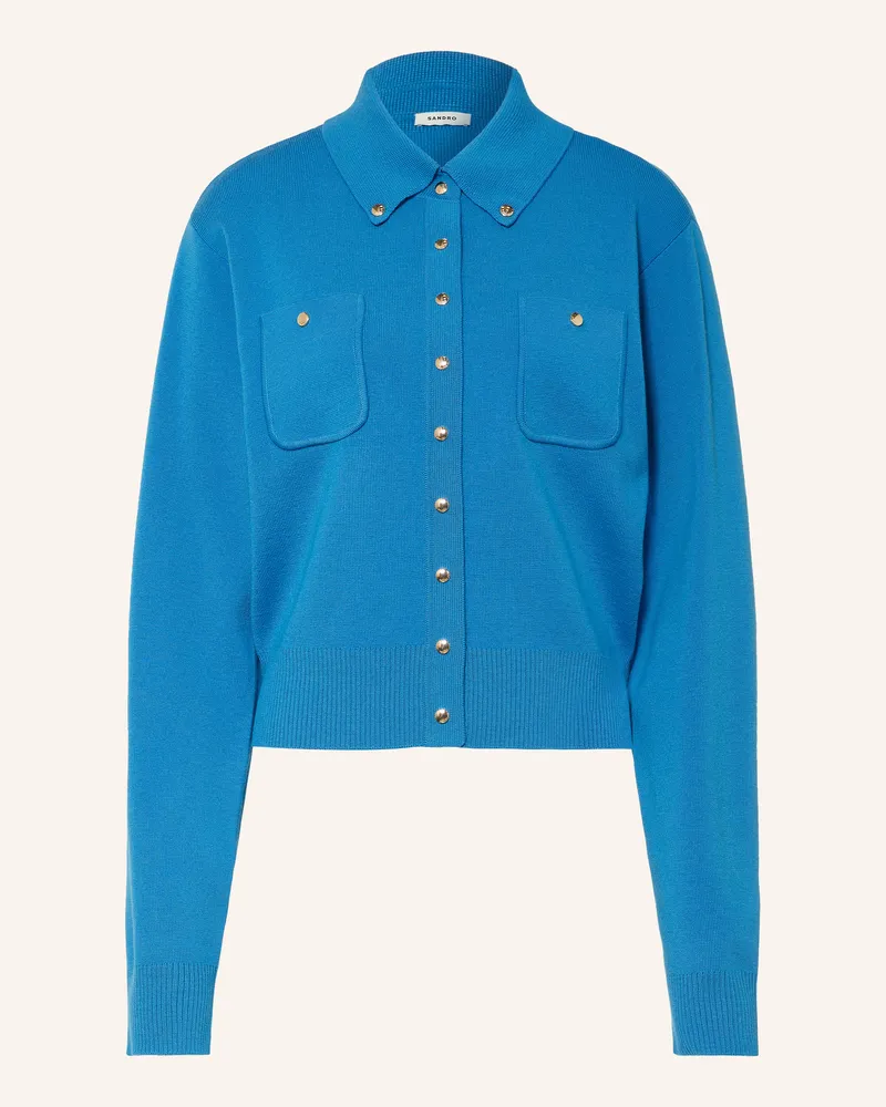 Sandro Strickjacke blau Blau
