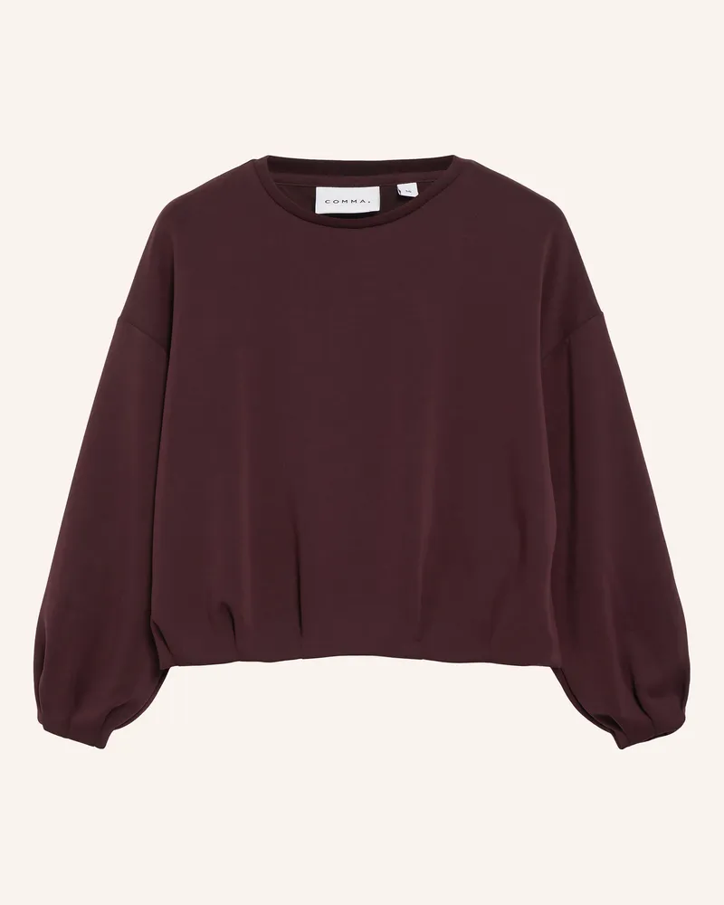 COMMA Sweatshirt rot Dunkellila