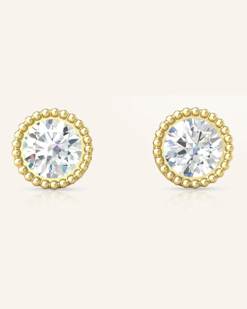 VEYNOU Ohrstecker Kate Aus 14 Karat Gelbgold Und 0,40ct. Lab-Grown Diamanten gold Gold