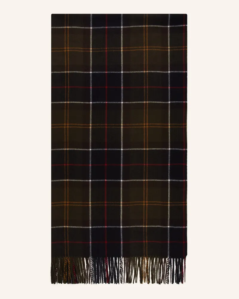Barbour Schal Hailes gruen Dunkelblau