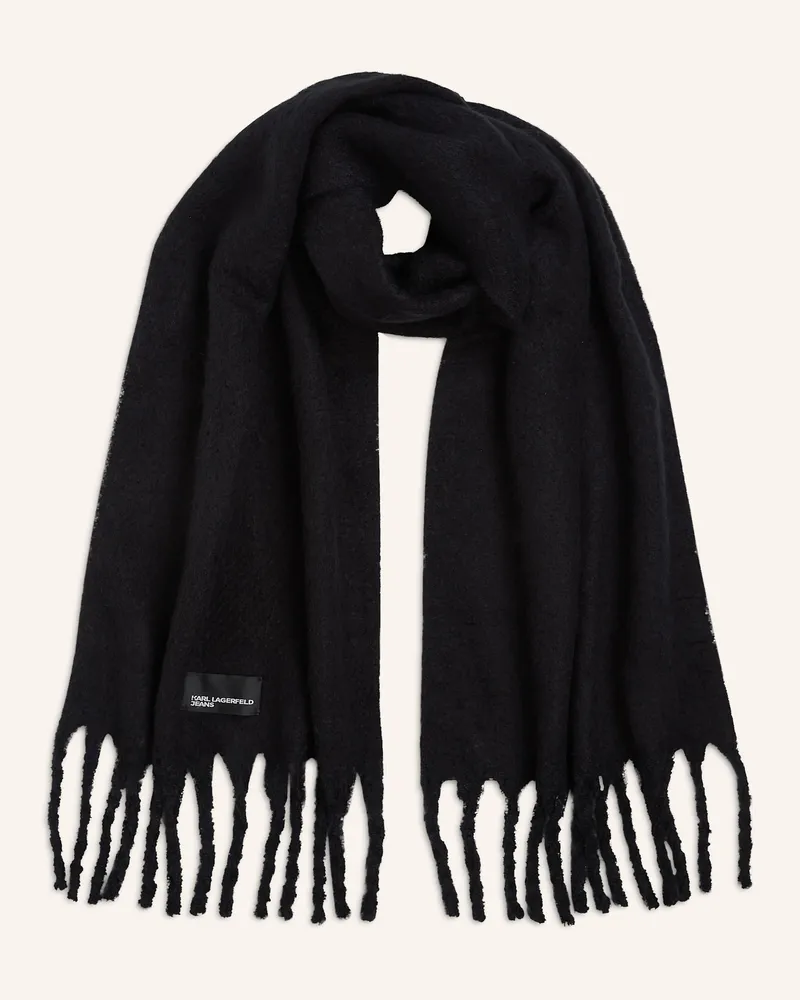 Karl Lagerfeld Schal schwarz Schwarz
