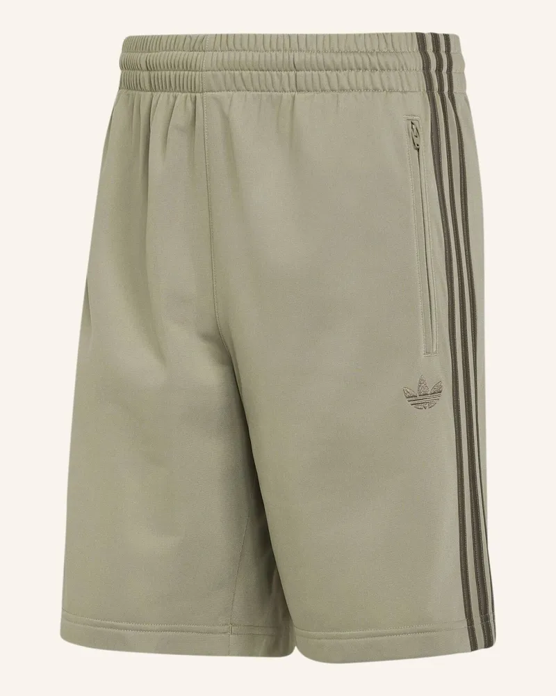 adidas Firebird Shorts gruen Silber