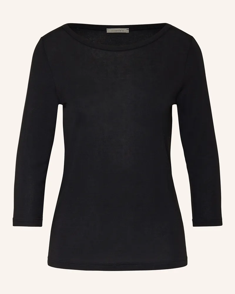 lilienfels Shirt mit 3/4-Arm Schwarz