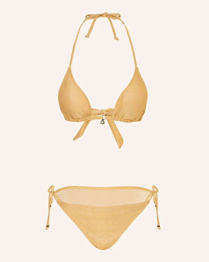 Banana Moon Triangel-Bikini Cricomassa Mit Glitzergarn gold Gold