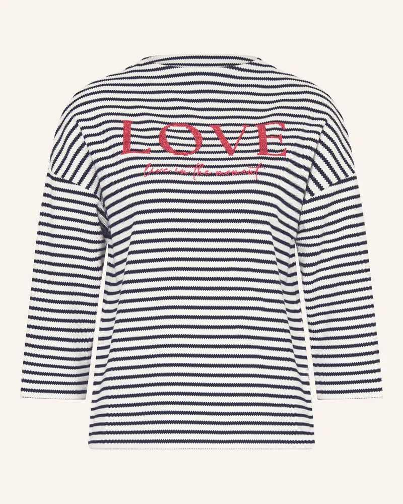 S.Oliver Shirt Mit 3/4-Arm blau Weiss