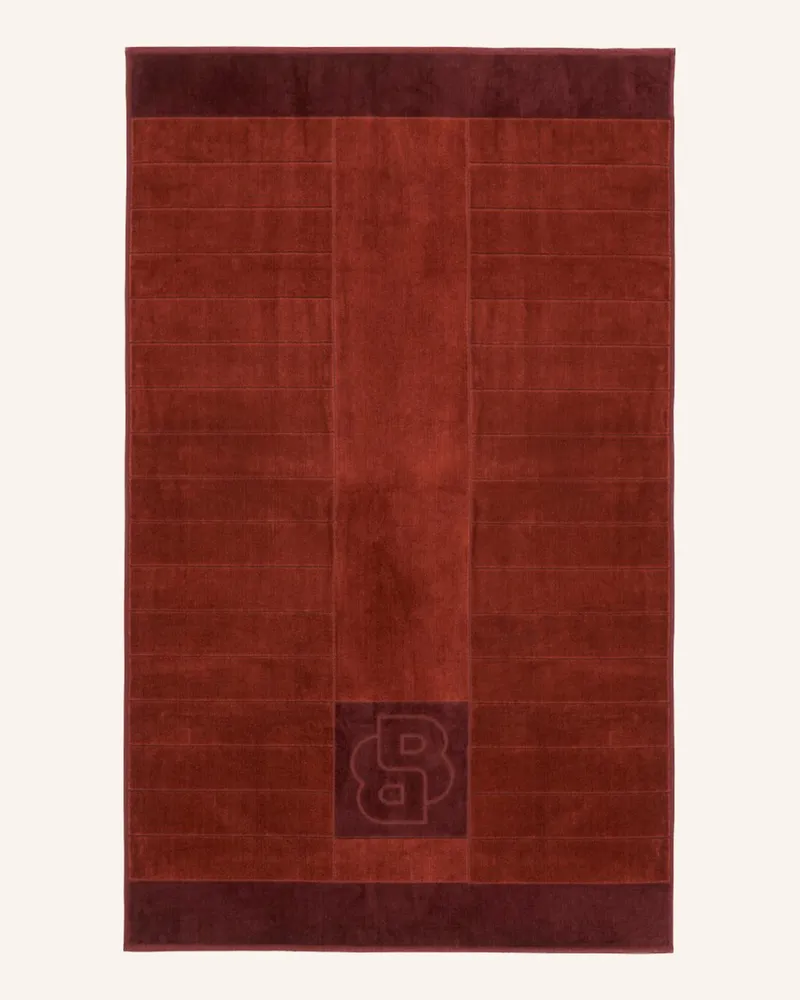 HUGO BOSS Badetuch Doubleb orange Dunkelbraun