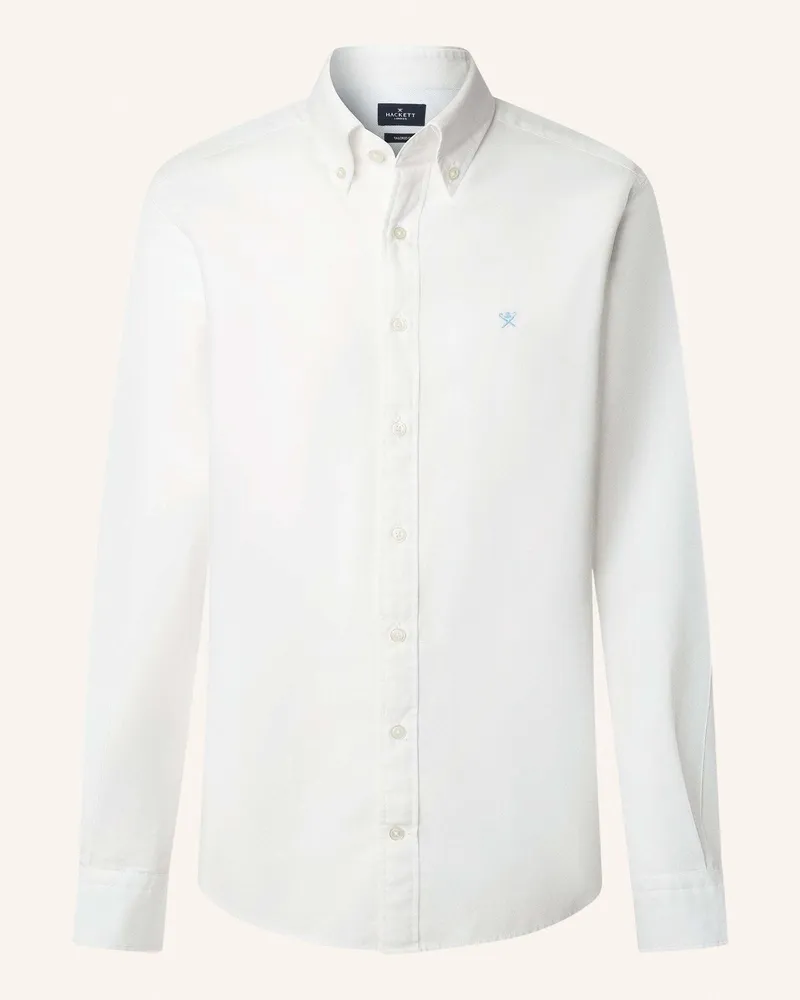 Hackett Freizeithemd ESS GMT DYED OXFORD Weiss