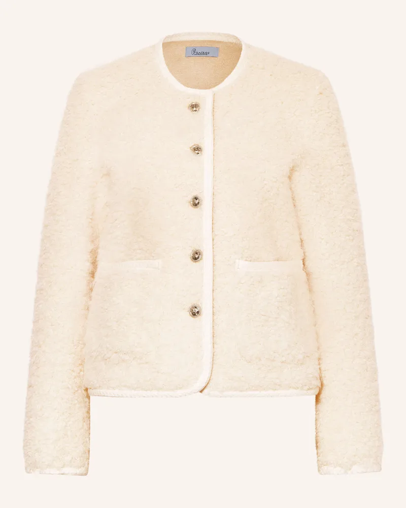 Princess goes Hollywood Kastenjacke aus Bouclé Weiss