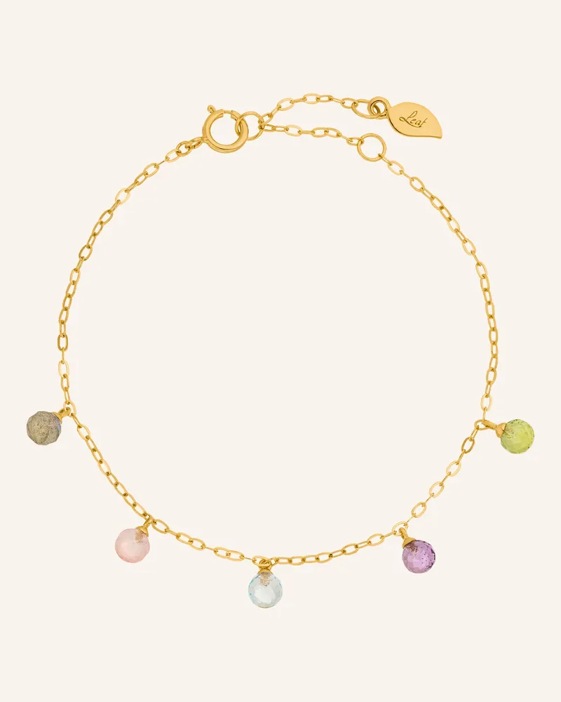Leaf Armband SWEET GEMS aus 14 Karat Gelbgold Gold